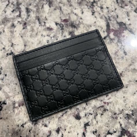 Gucci Microguccissima Card Case (Black) *BRAND NEW*